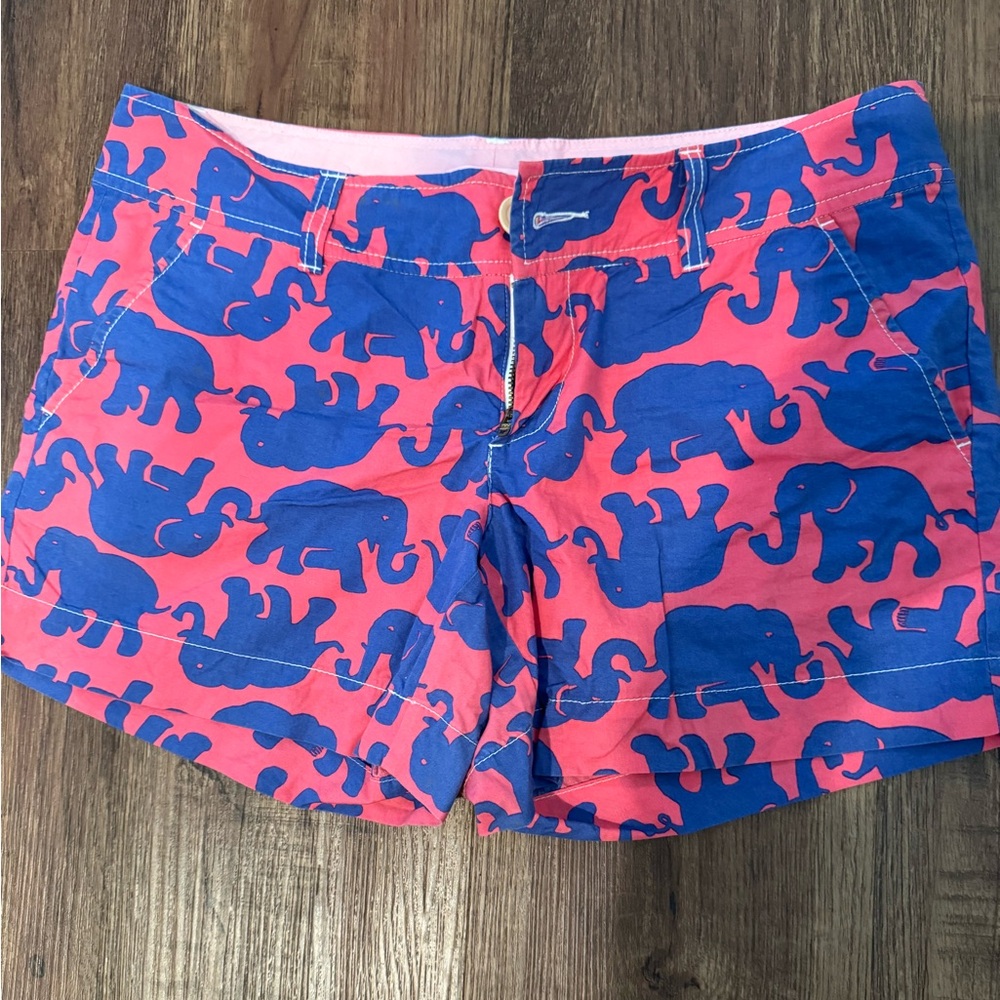 Lilly Pulitzer elephant surf shorts. Size 4